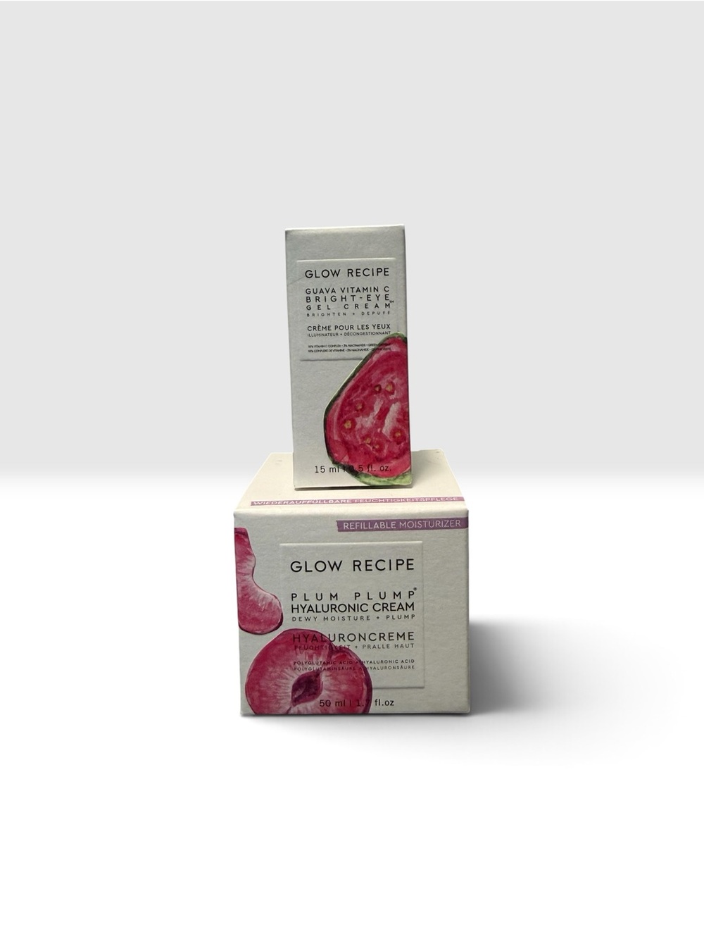 Glow Recipe Duo BNIB Guava Vitamin C Eye Cream + Plum Plump Hyaluronic Cream